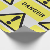 Yellow Danger Sign Cadeaupapier