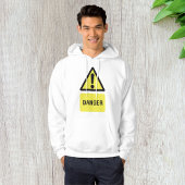 Yellow Danger Sign Hoodie