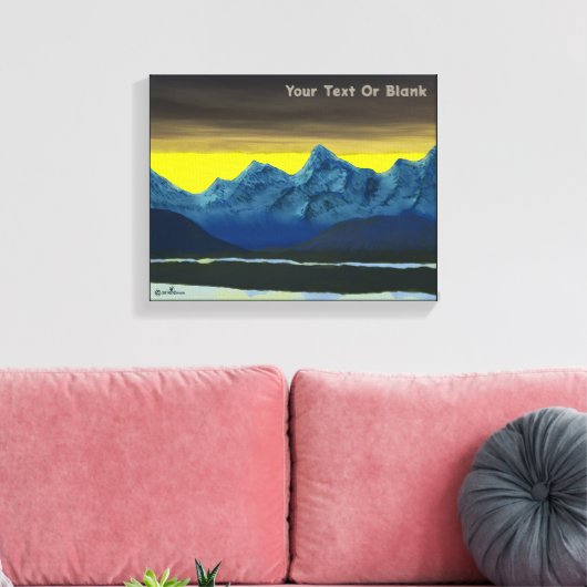 Yellow Dawn North Canvas Afdruk (Insitu (Woonkamer))