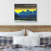 Yellow Dawn North Canvas Afdruk (Insitu (Slaapkamer))