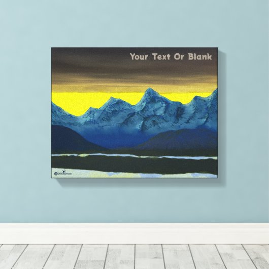 Yellow Dawn North Canvas Afdruk (Insitu (Houten vloer))