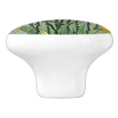 Yellow Day Lillies Keramische Knop (Zijkant)