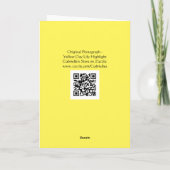 Yellow Day Lily Flower Highlight Note Kaart (Achterkant)