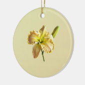 Yellow Day Lily Keramisch Ornament (Links)
