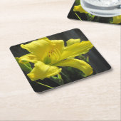 Yellow Day Lily Party Onderzetter (Schuin)