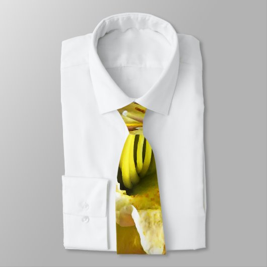 Yellow Day Lily Stropdas (Gebonden)