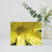 Yellow Daylily Briefkaart (Staand voorkant)