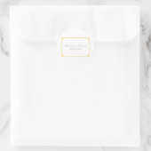 Yellow Deco Chic Wedding Ronde Sticker (Tas)