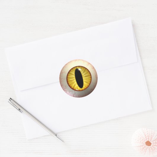 Yellow Devils Eye Stickers (Envelop)