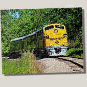 Yellow Diesel Train Engine Locomotive Railway Legpuzzel