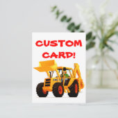 Yellow Digger Briefkaart (Staand voorkant)