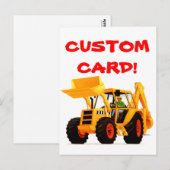 Yellow Digger Briefkaart (Voorkant / Achterkant)
