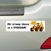 Yellow Digger Bumpersticker (Op auto)