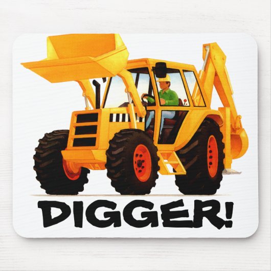 Yellow Digger Muismat (Voorkant)