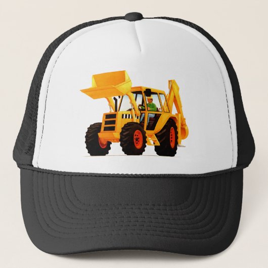 Yellow Digger Trucker Pet (Voorkant)