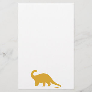 Yellow Dinosaur Briefpapier