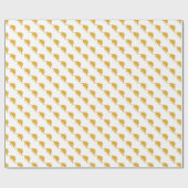 Yellow Dinosaur Cadeaupapier (Vlak)