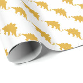 Yellow Dinosaur Cadeaupapier (Rol Hoek)