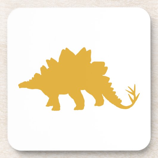Yellow Dinosaur Onderzetter (Voorkant)