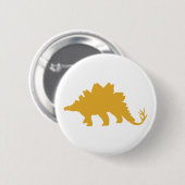 Yellow Dinosaur Ronde Button 5,7 Cm (Voorkant /achterkant)