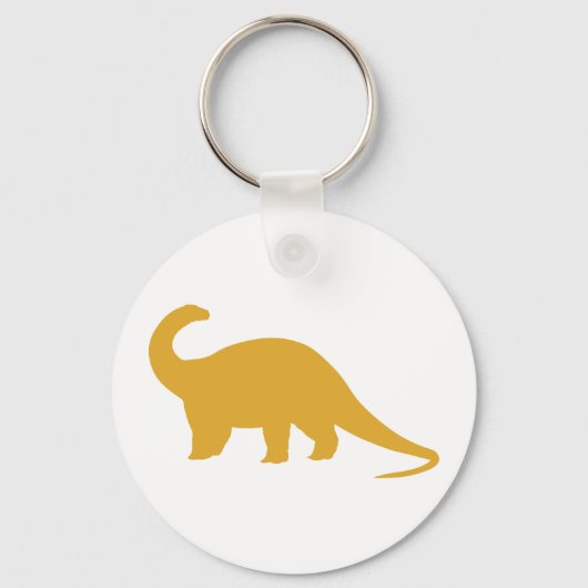 Yellow Dinosaur Sleutelhanger (Voorkant)