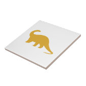 Yellow Dinosaur Tegeltje (Zijkant)