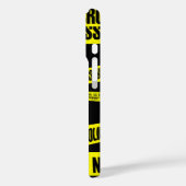 Yellow Do Not Cross Crime Scene Tape Danger Areas Case-Mate iPhone Case (Achterkant / Links)
