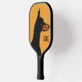 Yellow Doberman Pickleball Paddle (Links)