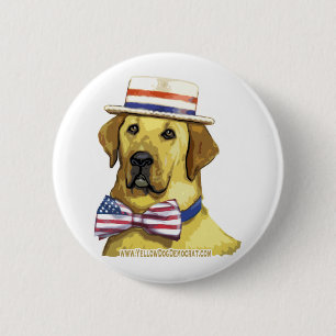 Yellow Dog Democraat Button