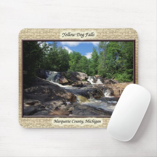 Yellow Dog Herfst mousepad Muismat (Met muis)