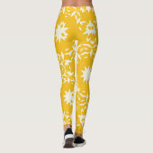 Yellow Dog Pattern Leggings (Achterkant)