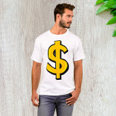 Yellow Dollar-symbool T-shirt