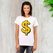Yellow Dollar-symbool T-shirt