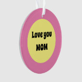 Yellow Dot Acryl Ornament (voorkant)