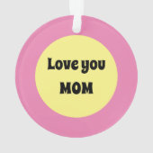 Yellow Dot Acryl Ornament (achterkant)