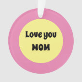 Yellow Dot Acryl Ornament (voorkant)