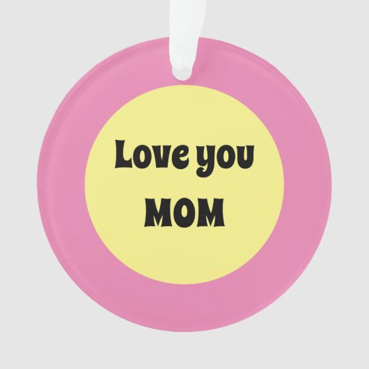 Yellow Dot Acryl Ornament (voorkant)