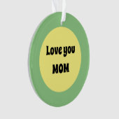 Yellow Dot Acryl Ornament (voorkant)