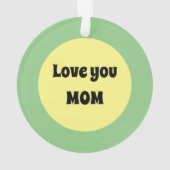Yellow Dot Acryl Ornament (achterkant)