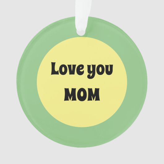 Yellow Dot Acryl Ornament (voorkant)