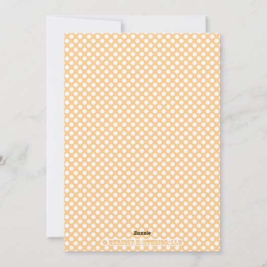 Yellow Dot Chalkboard Snowflake Holiday-fotokaart Feestdagenkaart (Achterkant)