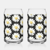 Yellow Dotted Daisy's Blikvorm Glas (Achterkant)