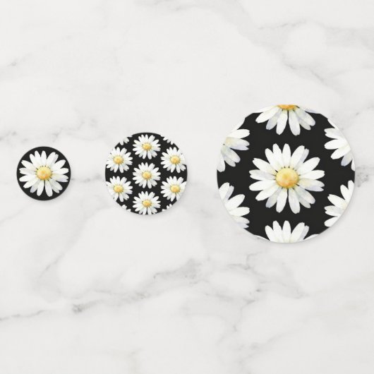 Yellow Dotted Daisy's Confetti (Achterkanten)