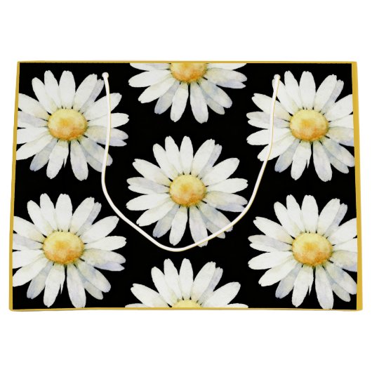 Yellow Dotted Daisy's Groot Cadeauzakje (Voorkant)