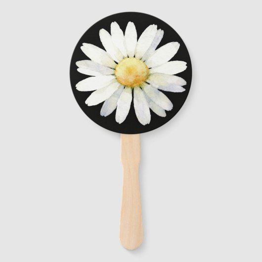 Yellow Dotted Daisy's Handwaaier (Voorkant)