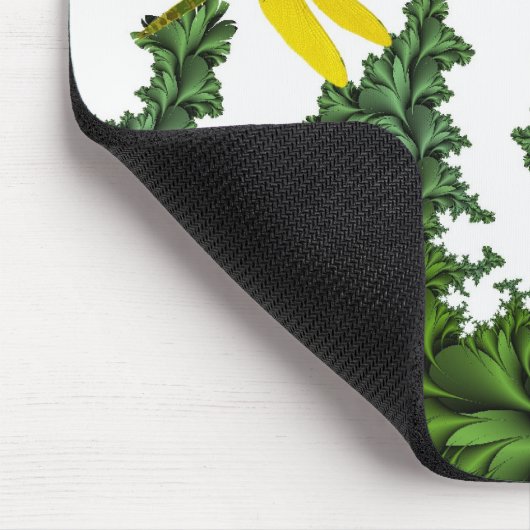 Yellow Dragonflies Mousepad Muismat (Hoek)