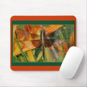 Yellow Dragonfly Mousepad Muismat (Met muis)