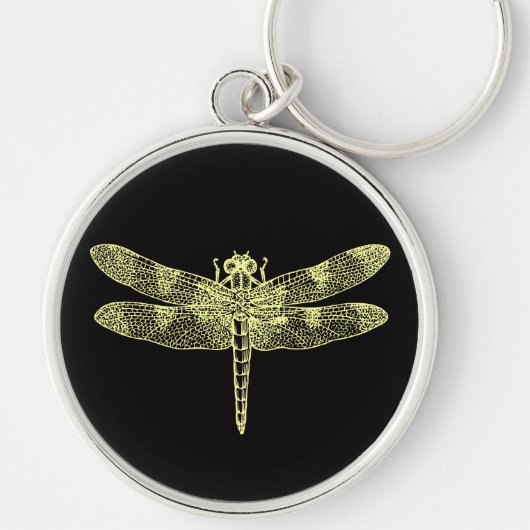 Yellow Dragonfly Sleutelhanger (Voorkant)