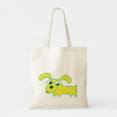 Yellow Droopy Ear Dog Canvas tas (Achterkant)