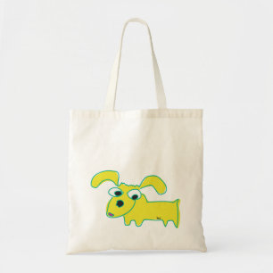 Yellow Droopy Ear Dog Canvas tas